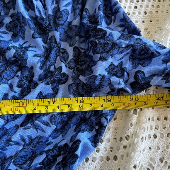 Whistles Women Blue Floral midi dress long sleeves size US8 NWT - Picture 12 of 16